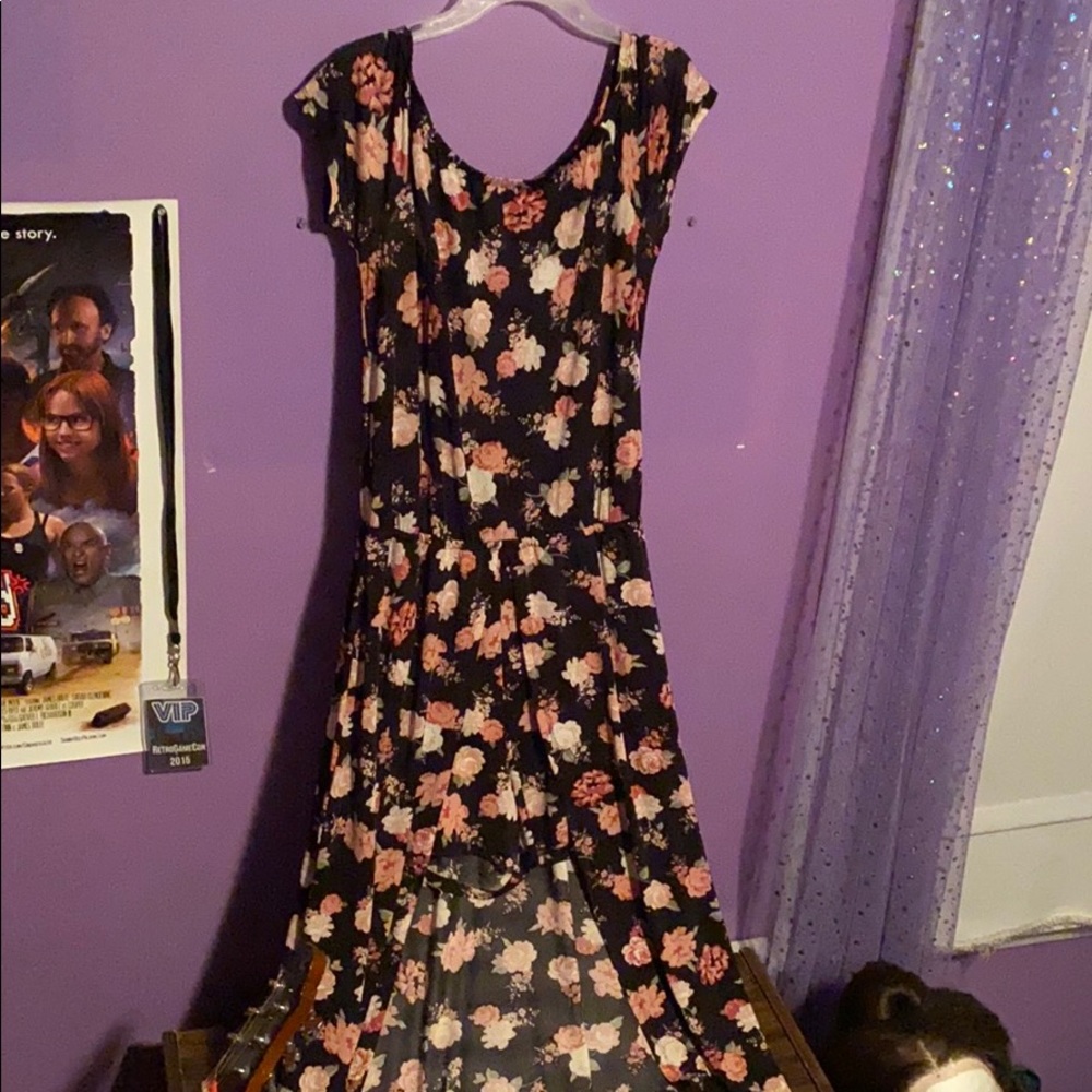 Romper with Open Front Skirt